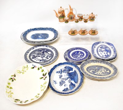 Lot 263 - A quantity of mainly blue and white plates to...