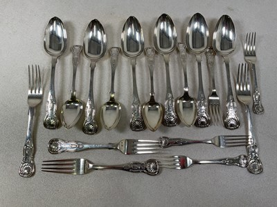 Lot 486 - A 19th century Scottish composite canteen of...