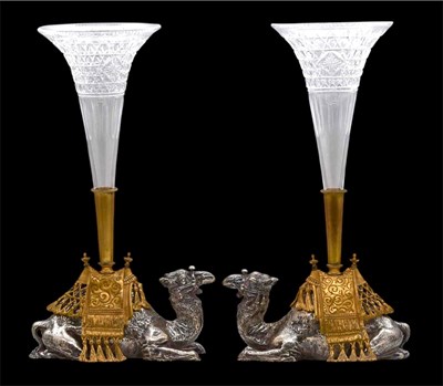 Lot 478 - HENRY WILKINSON & CO; a pair of silver plated...