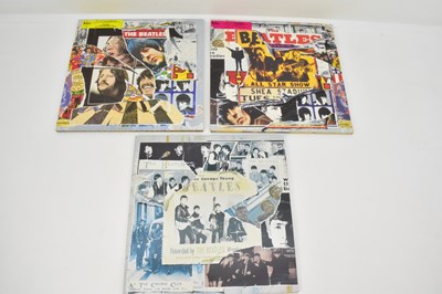 Lot 446 - THE BEATLES; three triple album sets,...