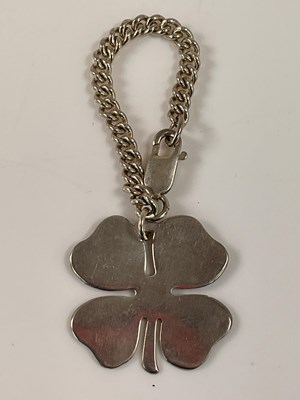 Lot 596 - TIFFANY & CO; a sterling silver clover leaf...