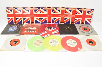 Lot 453 - THE BEATLES; seventeen 45rpm records,...