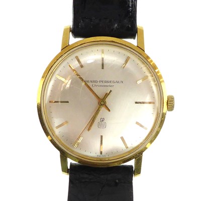 Lot 1272 - GIRARD-PERREGAUX; a gentlemen's vintage 18ct...
