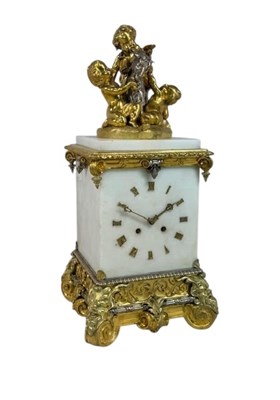Lot 638 - A fine and large 19th century French marble...