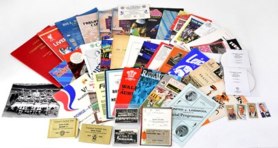 Lot 841 - Various football programmes and ephemera,...