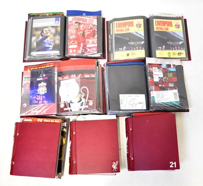 Lot 839 - Seven albums containing mainly Liverpool...