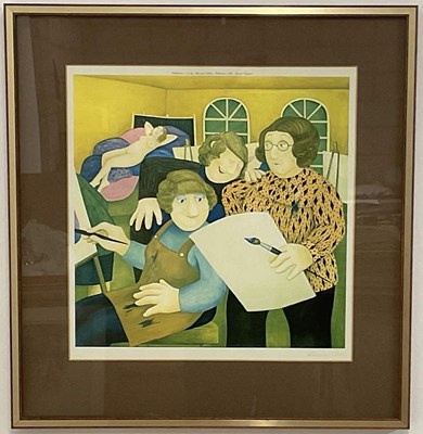 Lot 302 - BERYL COOK; a signed limited edition coloured...