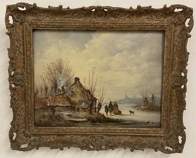 Lot 291 - 19TH CENTURY DUTCH SCHOOL; oil on panel,...
