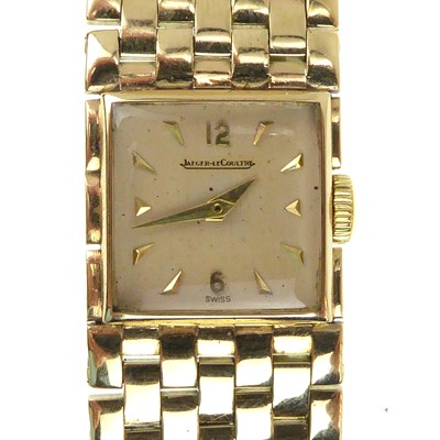 Lot 1275 - JAEGER-LECOULTRE; a ladies' 9ct gold...