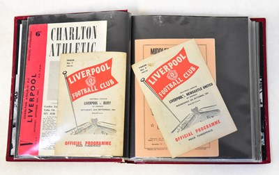 Lot 807 - LIVERPOOL FOOTBALL CLUB; vintage programmes...