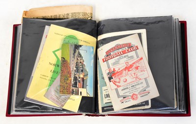 Lot 836 - Various vintage football programmes dating...