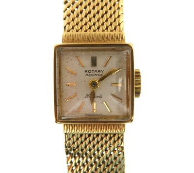Lot 1291 - ROTARY; a ladies' vintage Maximus 9ct gold...