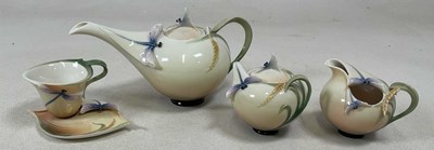 Lot 211 - FRANZ PORCELAIN; a teaset comprising teapot,...