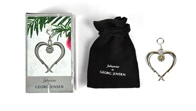 Lot 1123 - GEORG JENSEN; a 'Johanne' palladium plated...