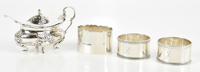 Lot 1286 - A late Victorian hallmarked silver mustard of...