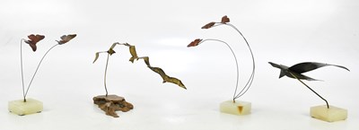 Lot 1720 - GERD SCHARRELMANN; four contemporary bronzed...