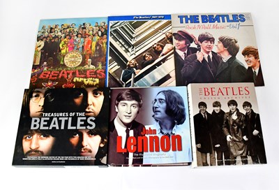 Lot 459 - THE BEATLES; a small quantity of vinyl LPs...