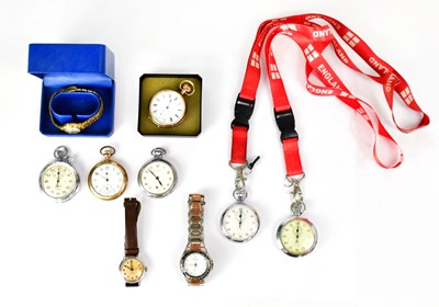 Lot 1143 - A group of pocket watches, to include a...