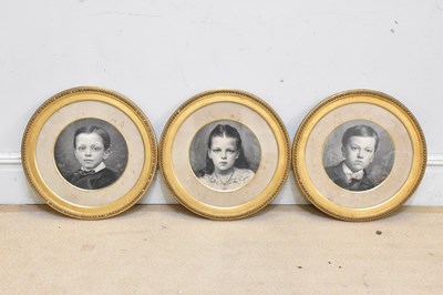Lot 1907 - MESSRS MAULL & CO; three Edwardian tondo...
