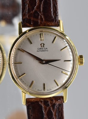 Lot 610 - OMEGA; a gentleman's vintage 9ct gold...