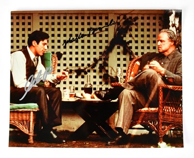 Lot 619 - THE GODFATHER; a signed colour photograph of...