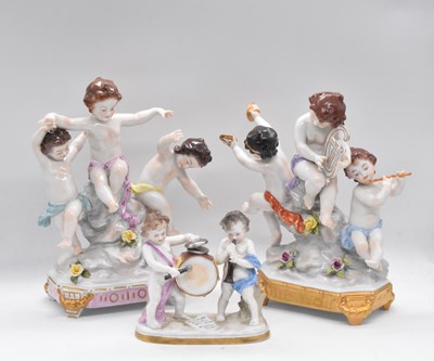 Lot 267 - A pair of late 19th/early 20th century German...