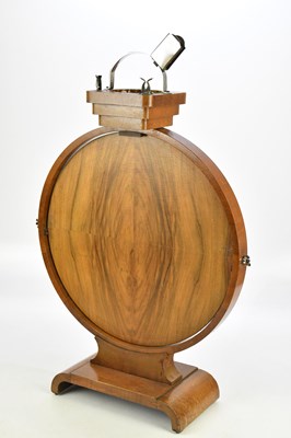 Lot 2027 - An Art Deco walnut folding coffee...