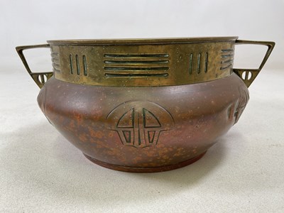 Lot 198 - CARL DEFFNER OF ESSLINGEN; a Jugendstil copper...