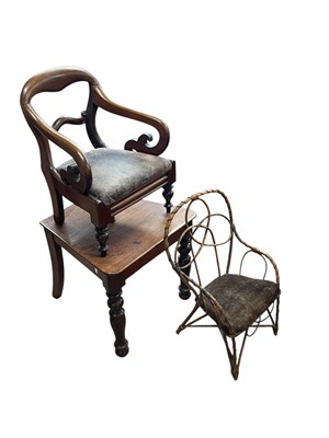 Lot 2169 - A Victorian mahogany child's highchair, with...