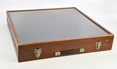 Lot 2353 - A vintage dealer's tabletop cabinet, approx 60...