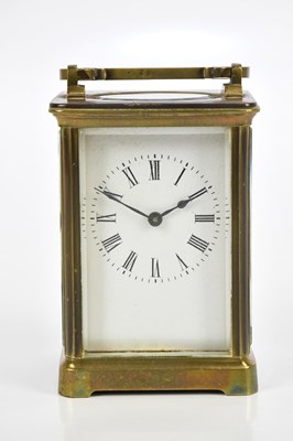Lot 2269 - A late 19th century French brass carriage...