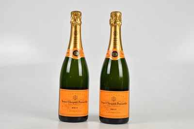 Lot 386 - CHAMPAGNE; two bottles of Veuve Clicquot...