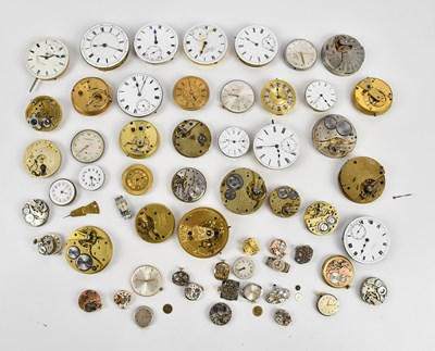 Lot 545 - A large collection of pocket and wristwatch...