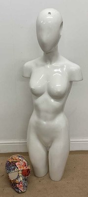 Lot 81 - A shop mannequin, height 124cm, and a...