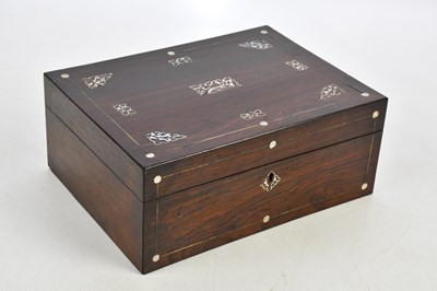 Lot 2318 - A Victorian rosewood and mother of pearl...