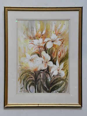 Lot 1905 - JOHN MITCHELL; watercolour, still life of...