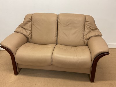 Lot 692 - EKORNES; a Stressless two seat reclining...