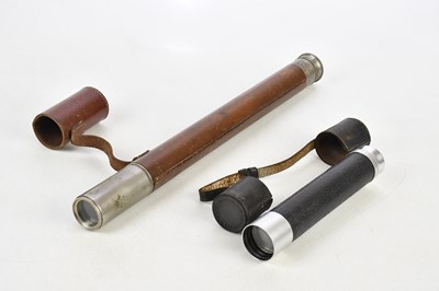 Lot 2485 - ENBEECO; a single draw telescope, 'Officer of...