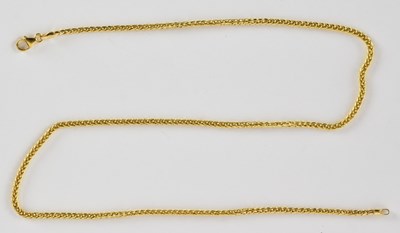 Lot 1471 - A 9ct bright gold finished dainty link...