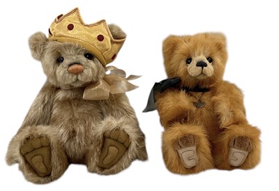Lot 608 - CHARLIE BEARS; a limited edition brown plush...