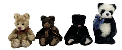 Lot 609 - CHARLIE BEARS; a group of four plush stuffed...