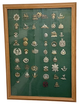 Lot 403 - A framed collection of approximately...