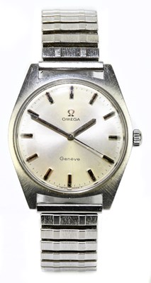 Lot 1704 - OMEGA; a gentleman's stainless steel cased...