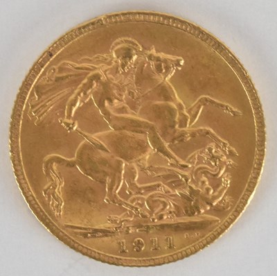 Lot 1689 - A George V full sovereign, 1911.