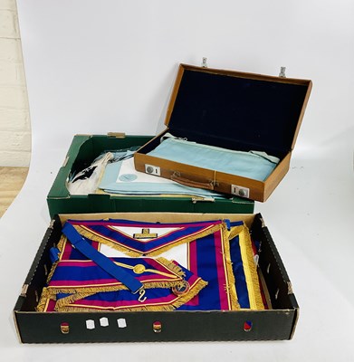 Lot 2320 - MASONIC INTEREST; a collection of regalia...