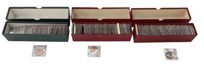 Lot 1448 - A large collection of pennies, halfpennies and...