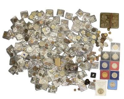 Lot 1709 - A large collection of sundry all world coinage,...