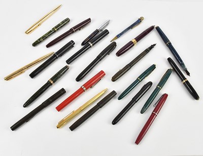 Lot 2366 - A collection of fountain pens including...