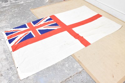 Lot 2449 - A royal navy white ensign, 8 x 4ft.