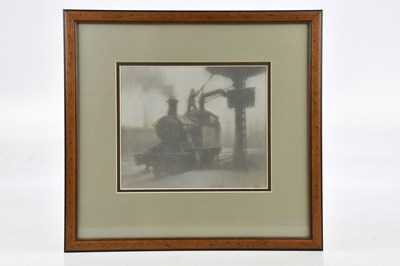 Lot 1898 - MARTIN DOBSON (born 1947); pastel, 'Taking...